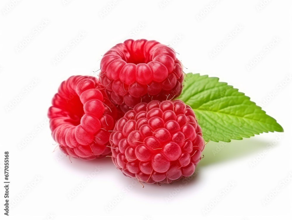 Raspberry isolated on a white background Raspberry isolated on a white background