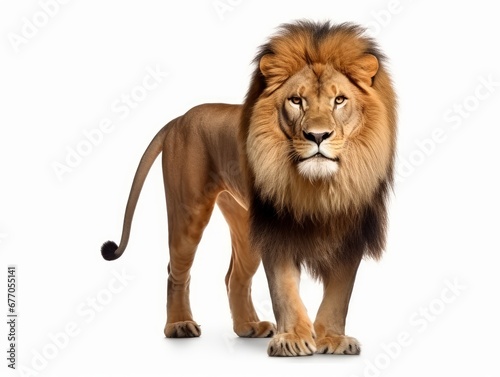 A Lion isolated on white