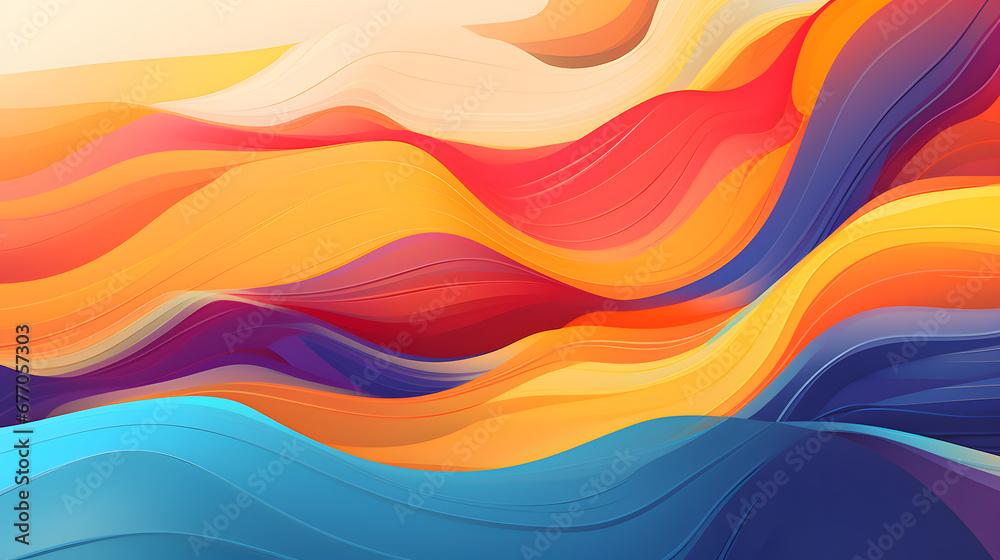 abstract colorful background with waves abstract colorful background with waves