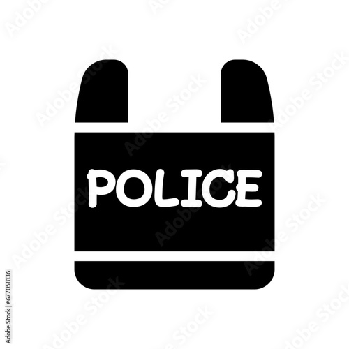Bulletproof vest icon