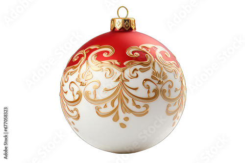 christmas ball isolated on transparent background