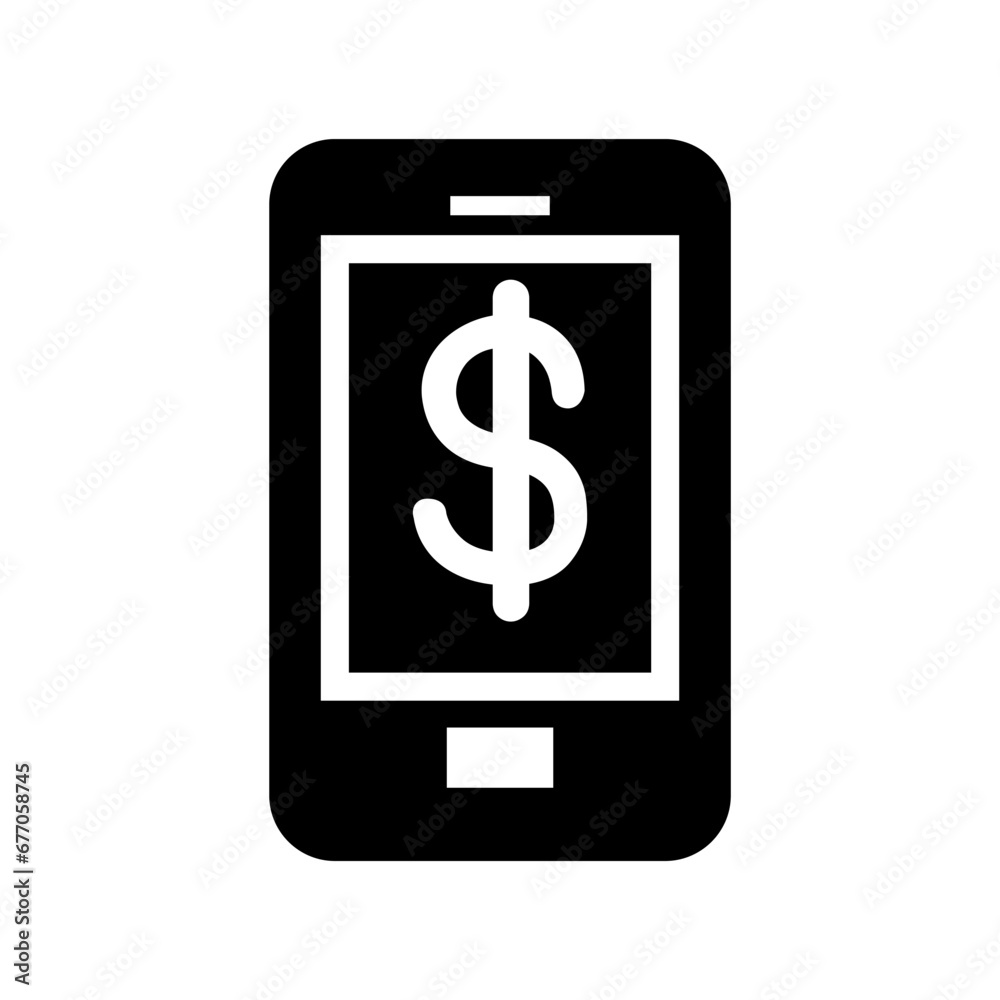 Mobile banking icon Mobile banking icon