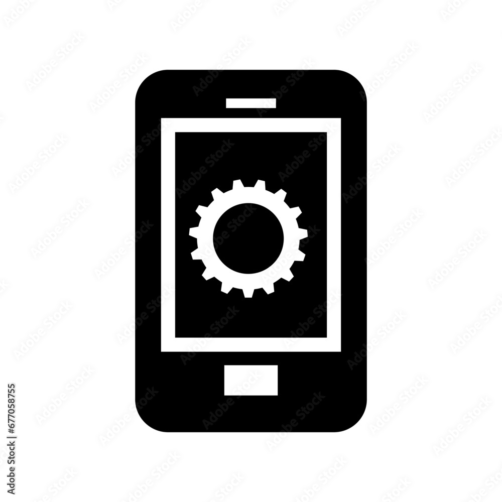 Smartphone setting icon Smartphone setting icon
