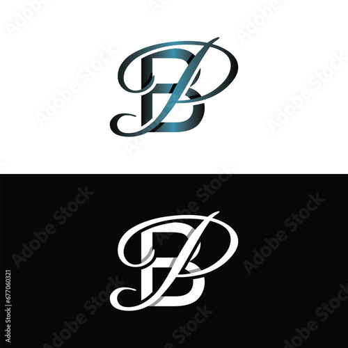 Letter BP luxury modern monogram logo vector design, logo initial vector mark element graphic illustration design template photo