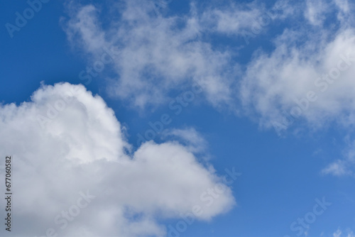 Blue Sky with White Cloud