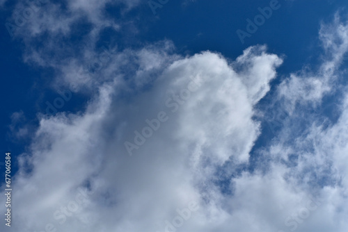 Blue Sky with White Cloud