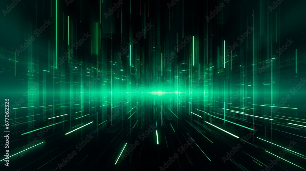 Futuristic Abstract green bright and glow lines horizontal background Digital technology green equalizer music rhythm banner wallpaper graphic poster web page Futuristic Abstract green bright and glow lines horizontal background Digital technology green equalizer music rhythm banner wallpaper graphic poster web page
