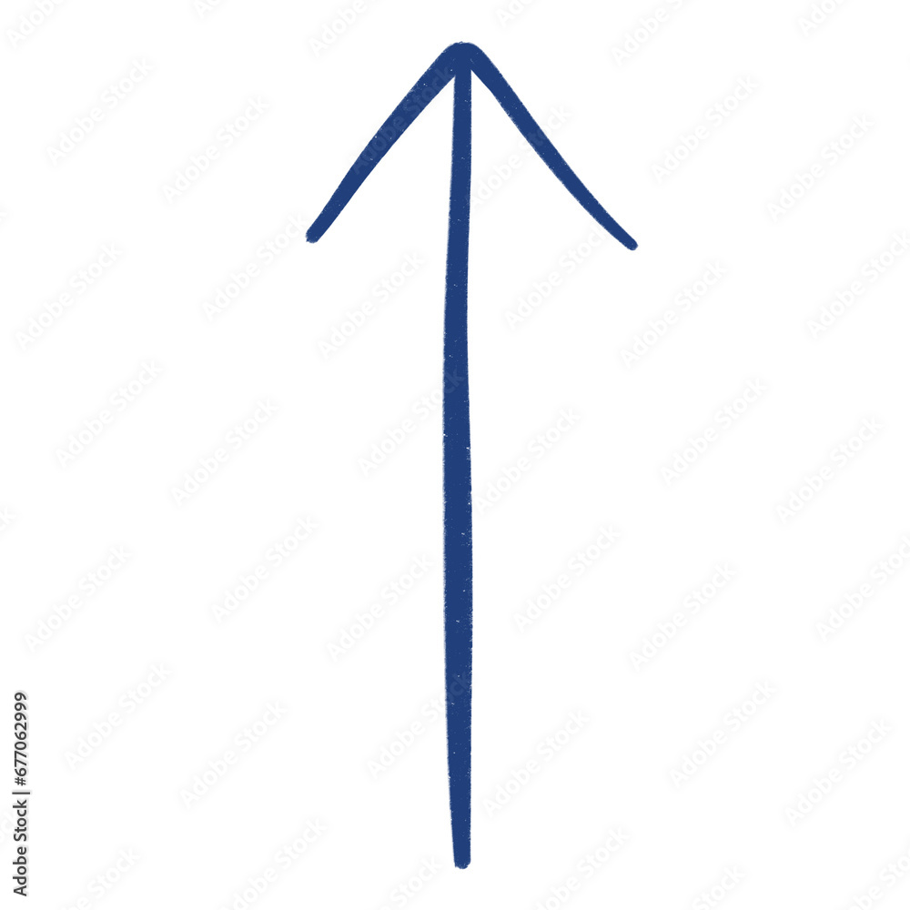 Blue Arrow Line Up Or Arrow Top Sketch Arrow Line Element