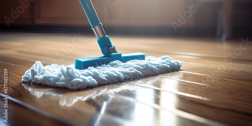 Floor cleaning involves the use of a mop and cleansing foam,Floor Cleaning with Mop and Cleanser Foam,Cleaning with Mop and Cleanser Foam