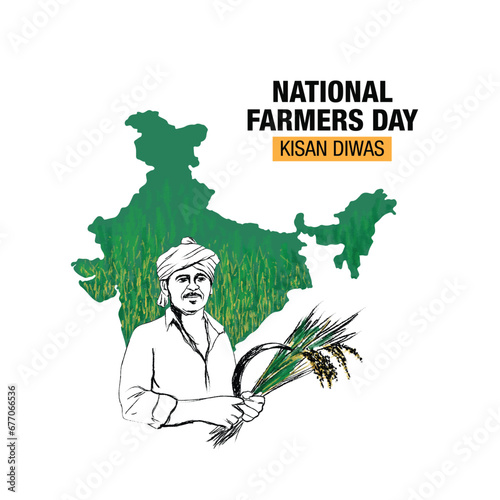National Farmers Day in India is also known as Kisan Divas in Hindi, India