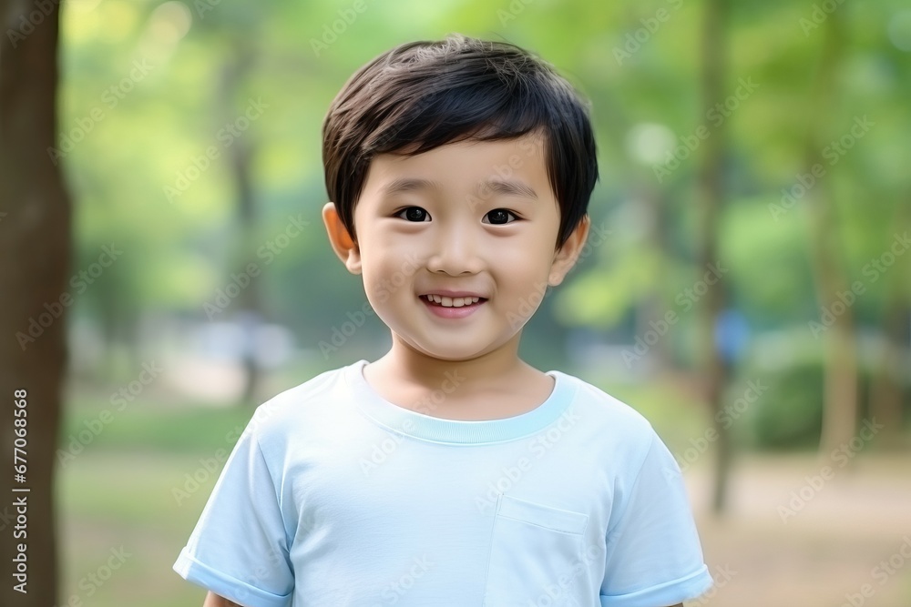 a little asian boy is smiling at the camera a little asian boy is smiling at the camera