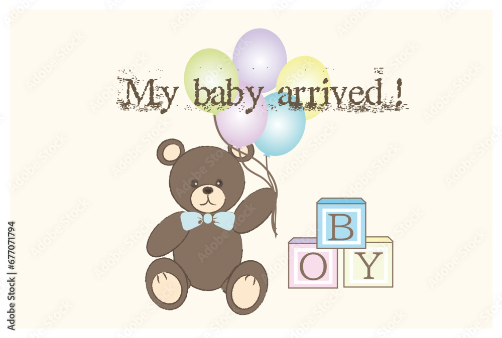My baby arrived ! My baby arrived !