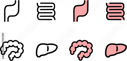 シンプルな医療系アイコンセット_Medical_Line_Icon_Set