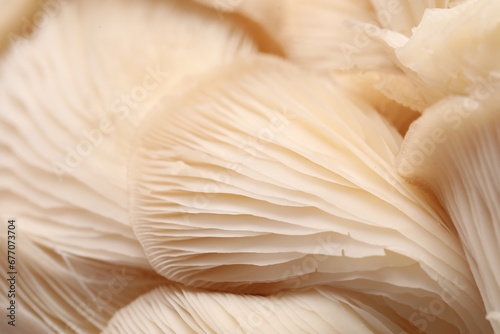 Fresh oyster mushrooms as background, macro view