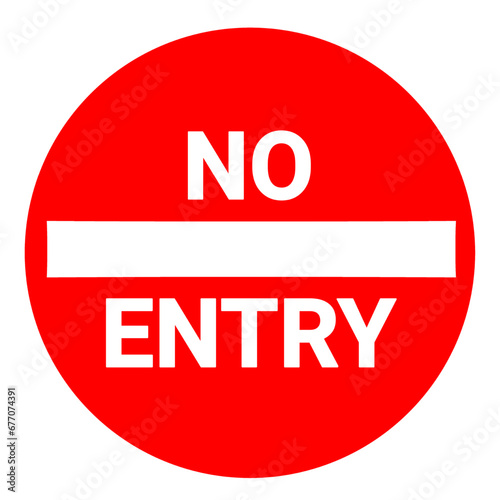 red no entry sign icon isolated on white warning do not enter prohibit warning vector illustration