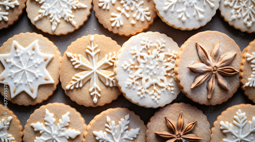 Holiday Delights: Sparkling Cookies and Ornamental Magic
Capture the magic of the holiday season with a spread of glistening Christmas cookies and ornate decorations on the table. Holiday Delights: Sparkling Cookies and Ornamental Magic
Capture the magic of the holiday season with a spread of glistening Christmas cookies and ornate decorations on the table.