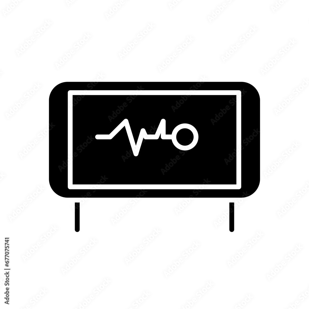cardiogram glyph icon cardiogram glyph icon