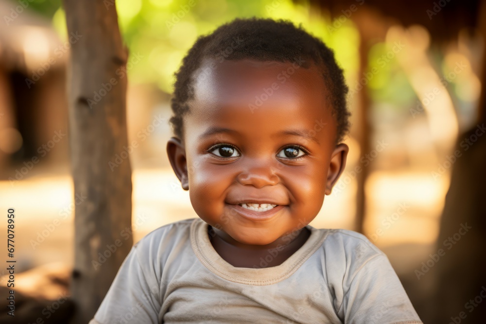 close up of africa baby smile at camera close up of africa baby smile at camera