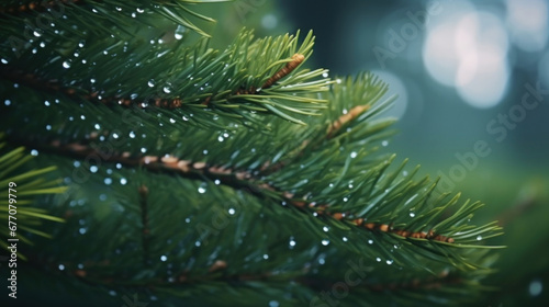 Close up of a Christmas tree