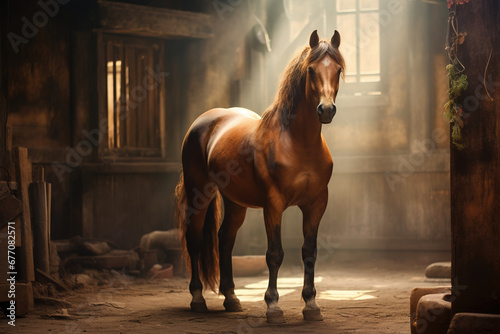Horse in a stable © Boraryn