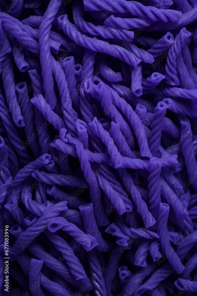 A Scientific Glimpse. Wholemeal Violet Pasta from Above
