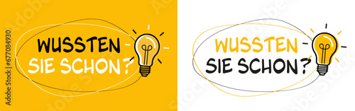 Wussten Sie schon?