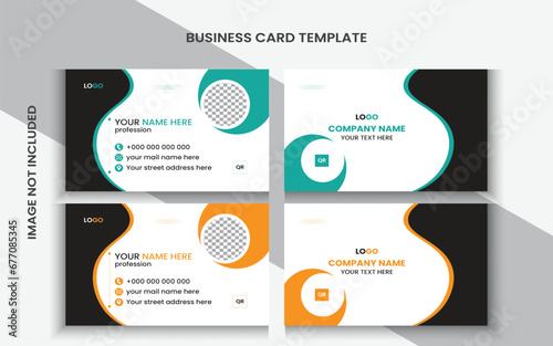 Creative and simple business card template design.