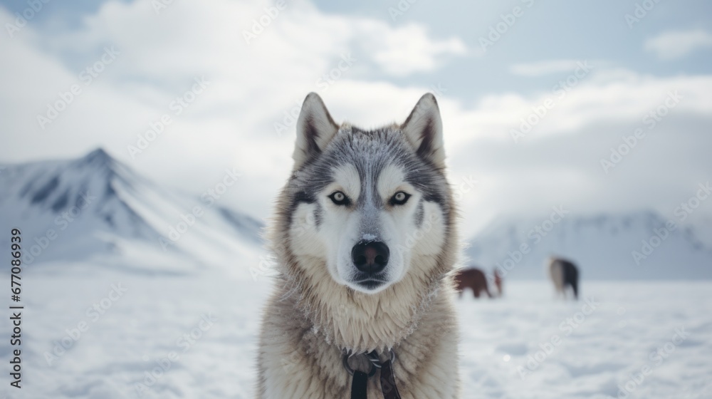 Alaska's Iditarod Race, Snowy Terrain and Husky Sled Dogs Alaska's Iditarod Race, Snowy Terrain and Husky Sled Dogs
