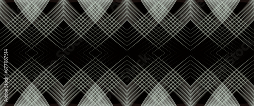 Technological geometric on dark background graphic illustration II