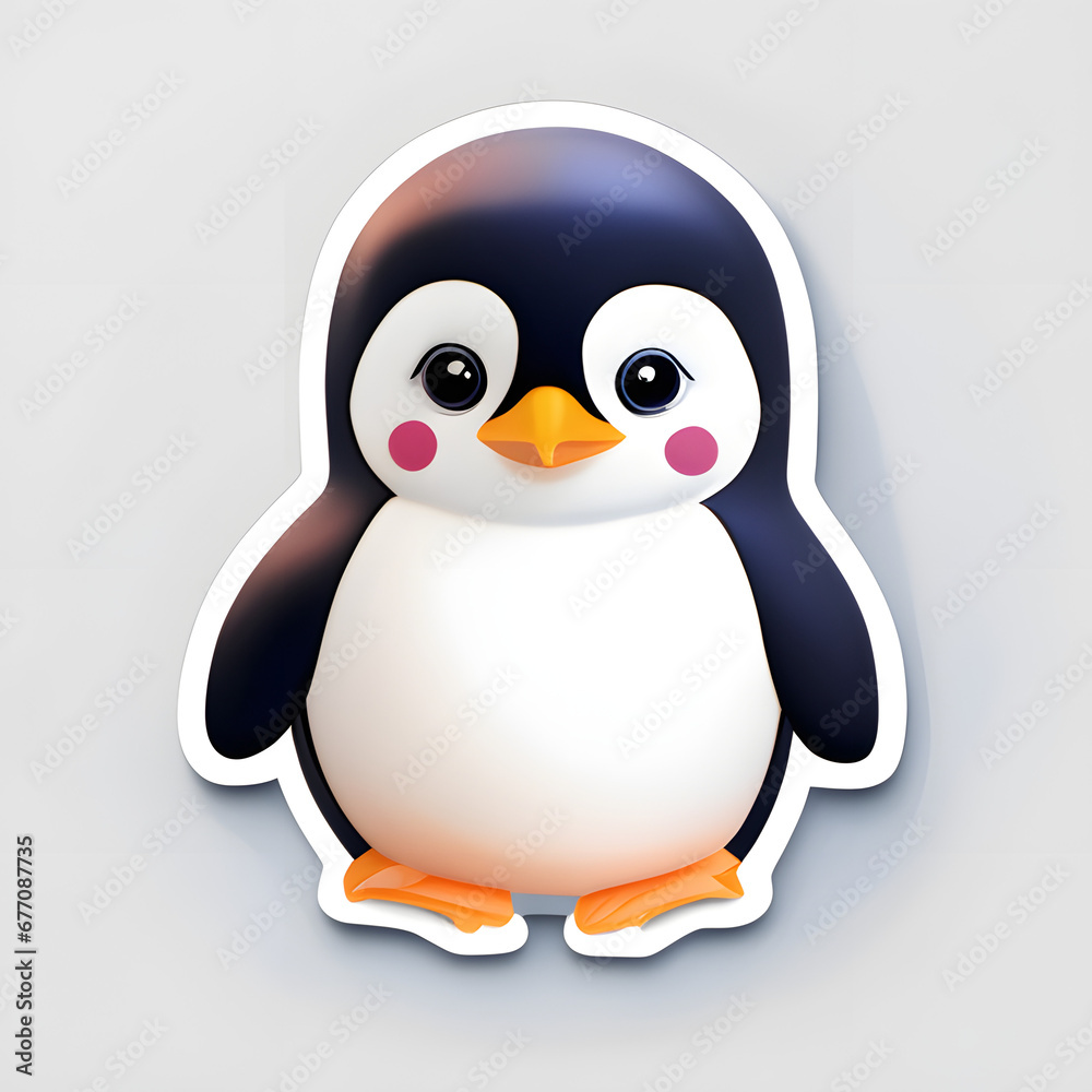 Frohe Pinguin-Parade Aufkleber Frohe Pinguin-Parade Aufkleber