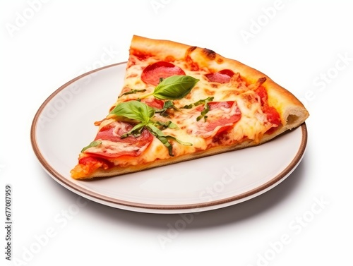 A slice of delicious pizza