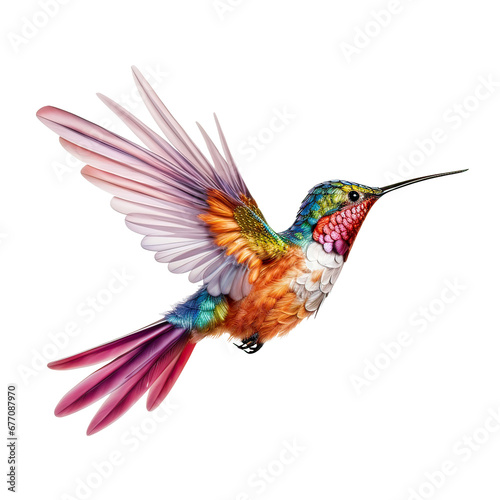 Lively hummingbird AI generative 