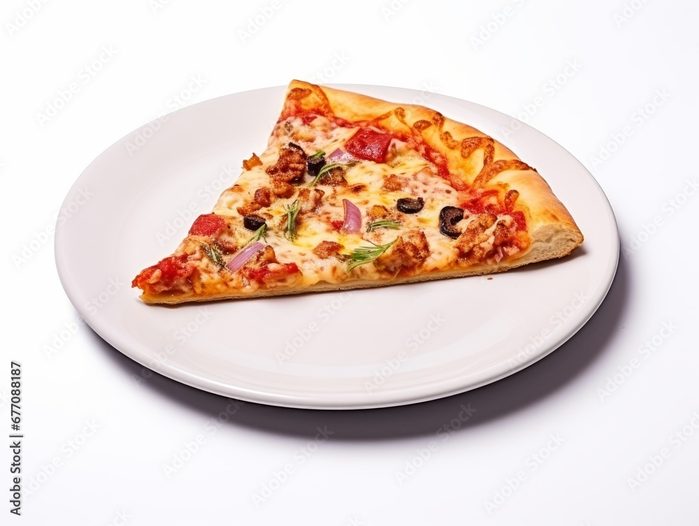 A slice of delicious pizza