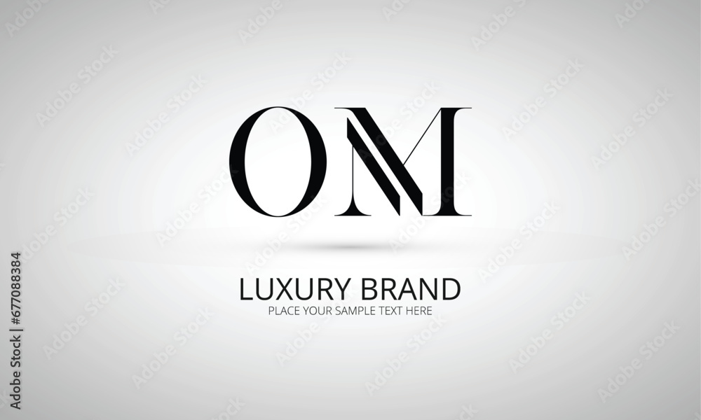 OM O om initial logo initial based abstract modern minimal creative