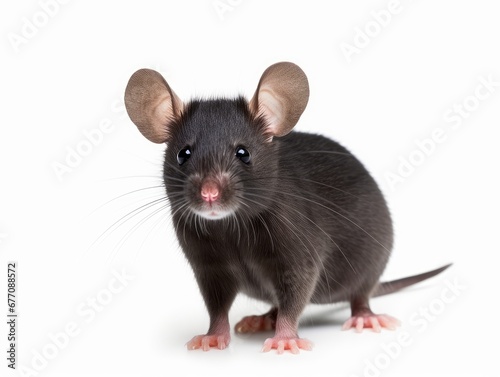 Rat isolated on white background © Muh