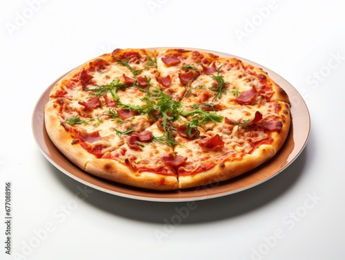Pizza on plate