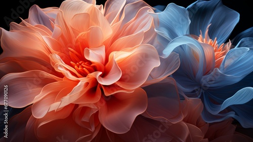 Sensitive Flowers. Blossoming Sensitivity. Elegance of Photorealistic Floral Artistry. © Vladimir