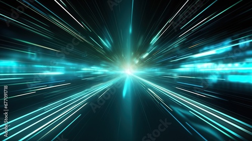 Technology, Industrial Laser splash on abstract background. Generative AI