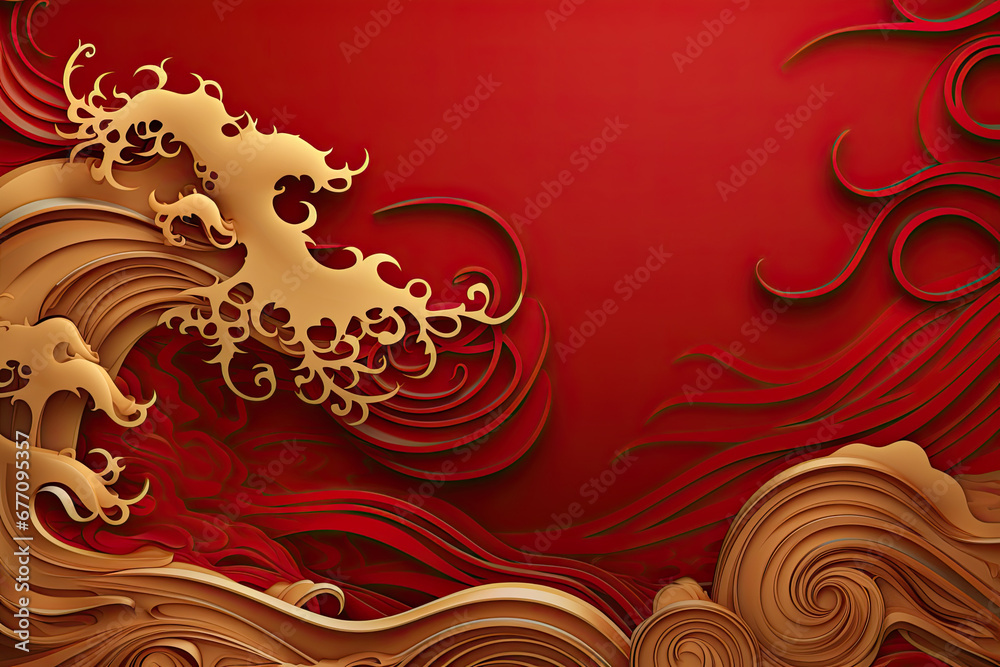 Chinese new year design background for gift card, presentation, wallpaper, marketing material Chinese new year design background for gift card, presentation, wallpaper, marketing material