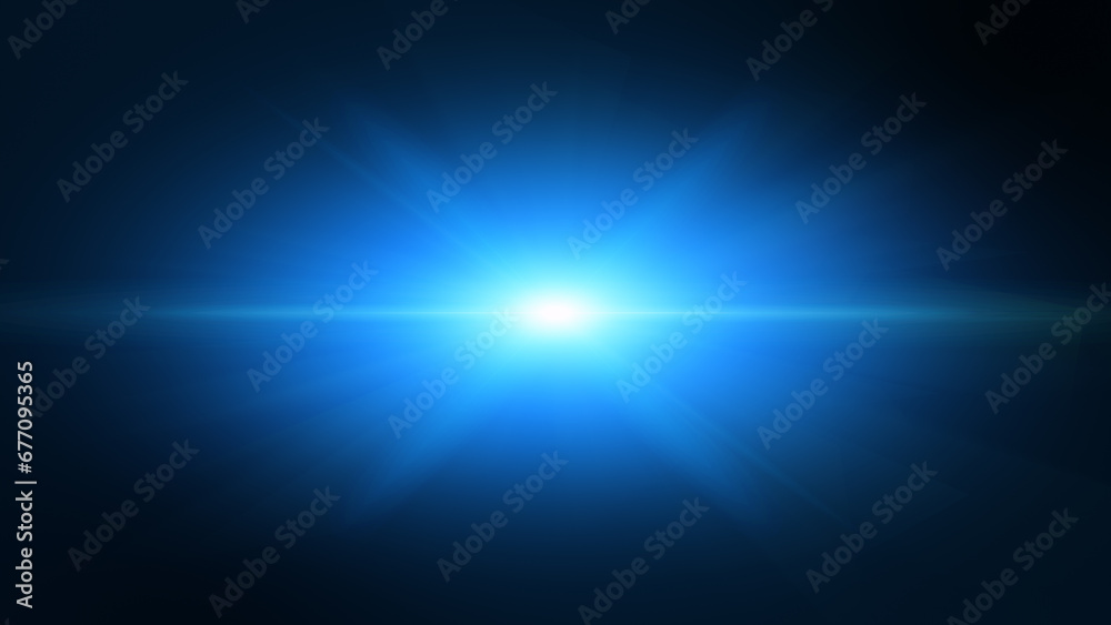 Blue optical shine light lens flares flickering rotation animation background. Blue optical shine light lens flares flickering rotation animation background.