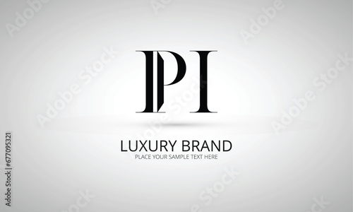 PI P pi initial logo | initial based abstract modern minimal creative logo, vector template image. luxury logotype logo, real estate homie logo. typography logo. initials logo
