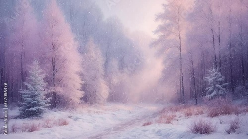 Misty morning in the forest