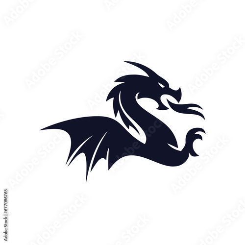 Wallpaper Mural dragon abstract logo icon Torontodigital.ca