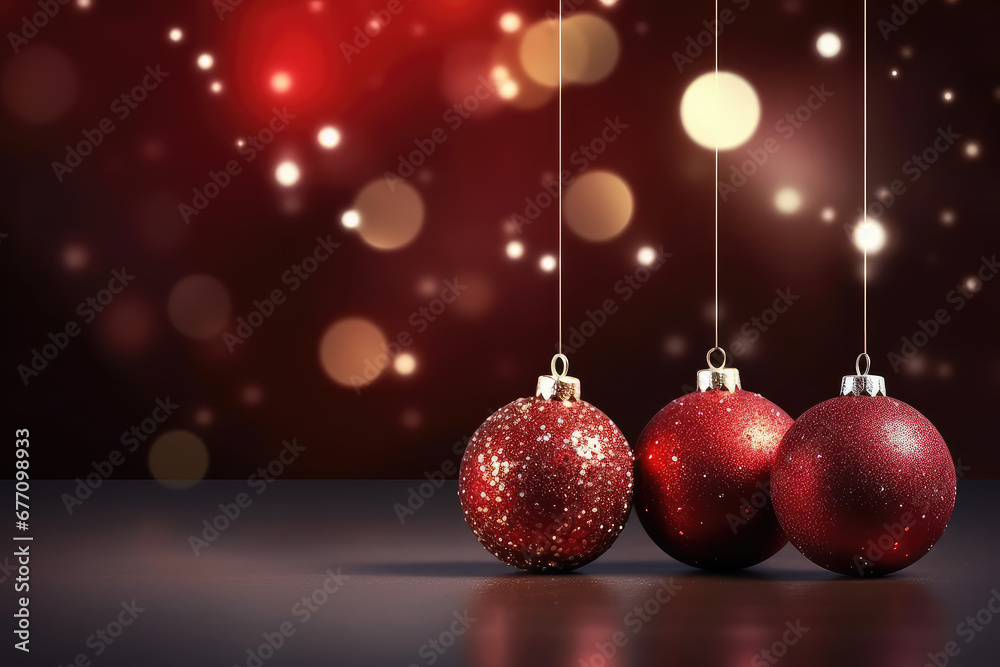 beautiful christmas balls with text space beautiful christmas balls with text space