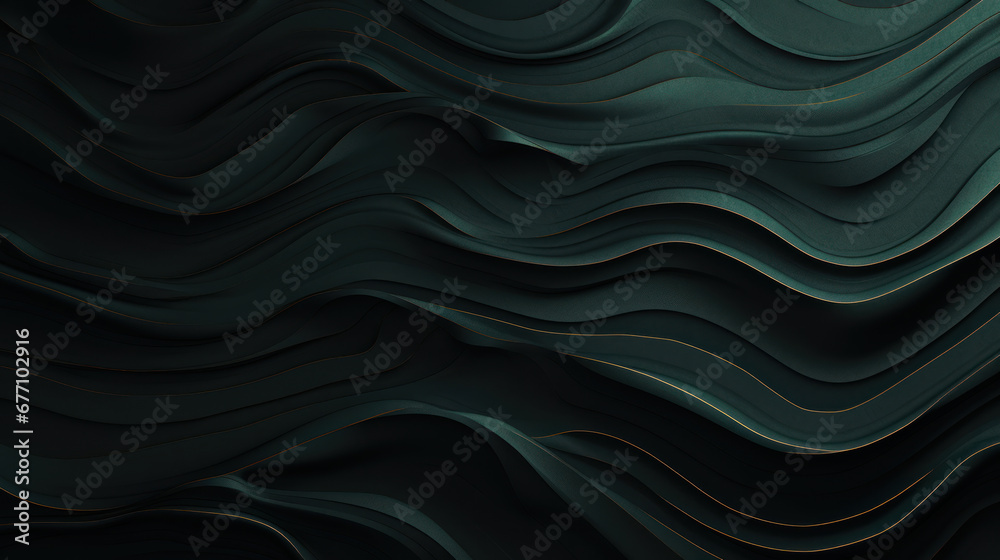 Abstract Dark Grey Wallpaper with Dark Green Lines