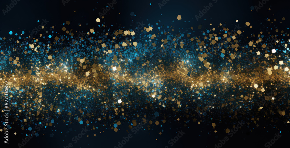 Elegant Blue and Gold Festive Background Elegant Blue and Gold Festive Background