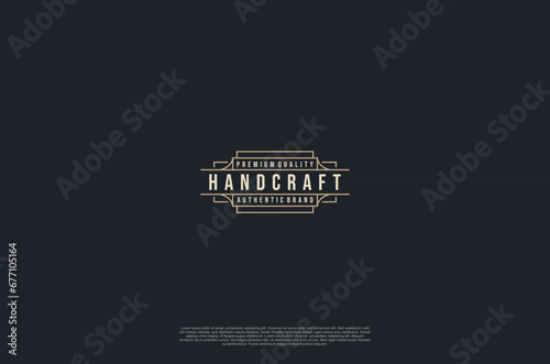 Old vintage label ornament logo antique label  art decorations. Vector design element