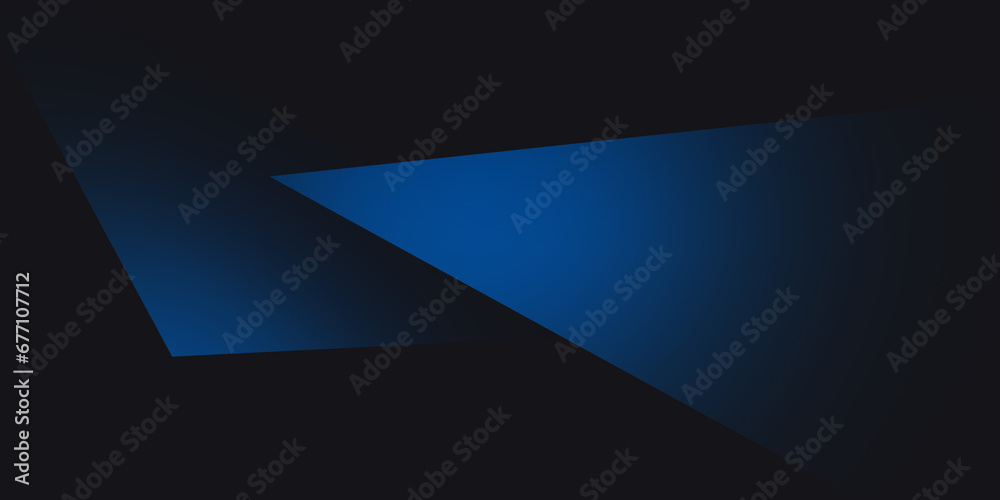 Fototapeta premium Premium blue abstract background concept with luxury geometric dark shapes. Exclusive cool art wallpaper design
