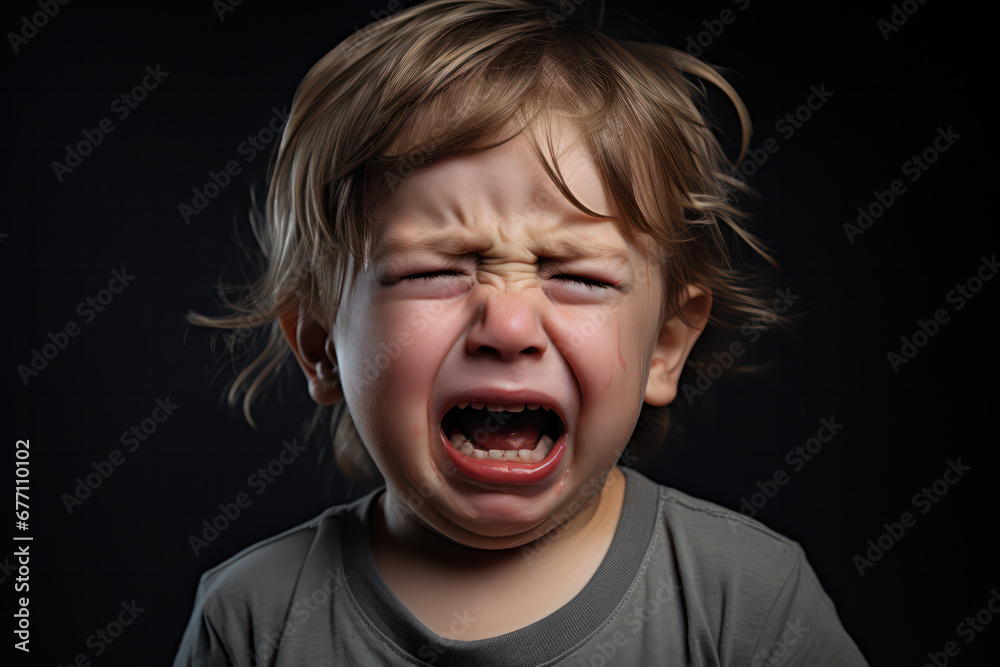 Tears of Frustration, Candid Shot of a Crying Toddler Tears of Frustration, Candid Shot of a Crying Toddler