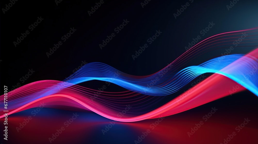 Colorful light neon wave energy background concept AI generated image Colorful light neon wave energy background concept AI generated image